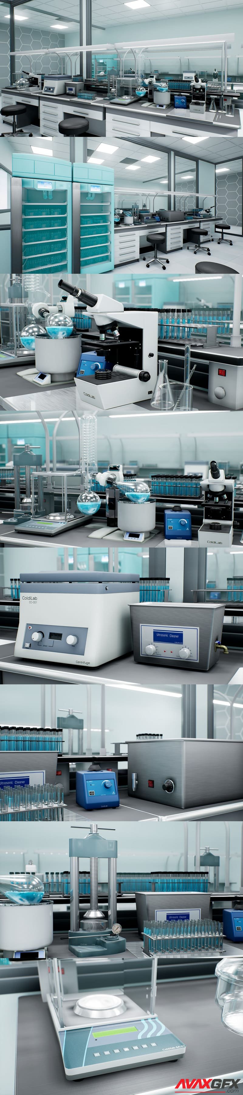 Realistic Laboratory Equipment