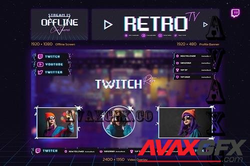 Retro Gaming Twitch Kit - 10186530