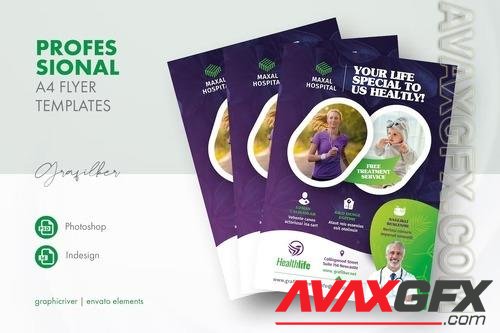 Healthy Life Flyer Templates WL9WBQR