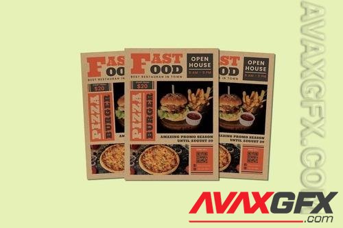 Fast Food Flyer 8BFQ72K