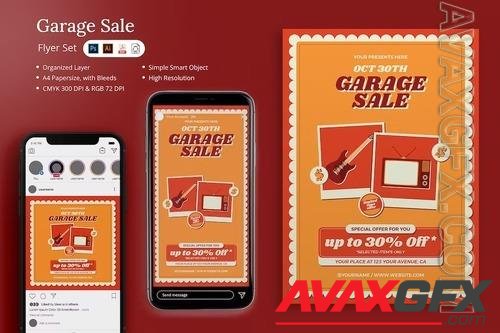 Garasin - Garage Sale Flyer Set RSEZ4QT