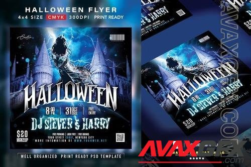 Halloween Party Flyer F2LAT9Y