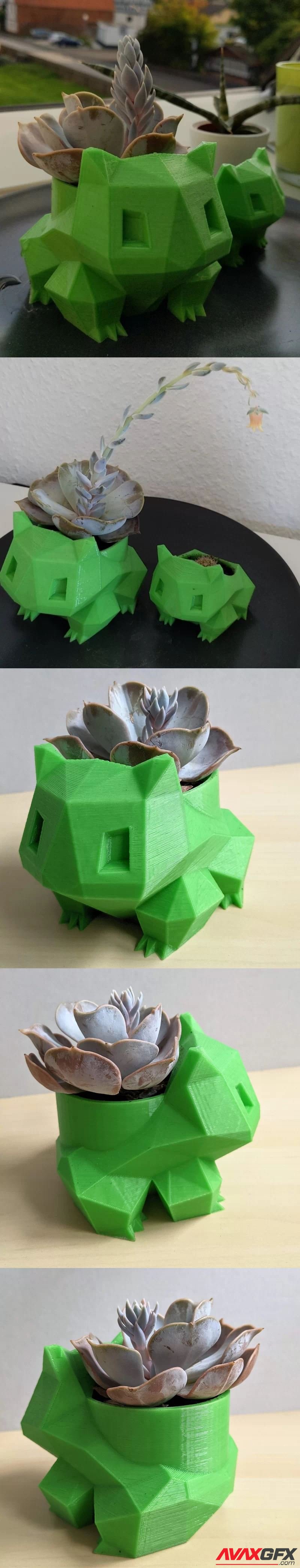 Bulbasaur Planter Low Poly