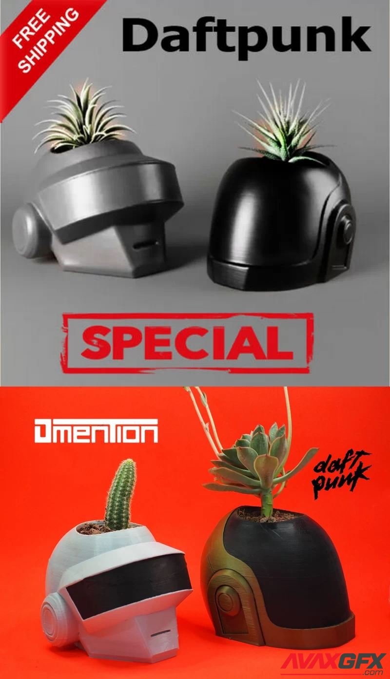 Daft Punk plant pot Special