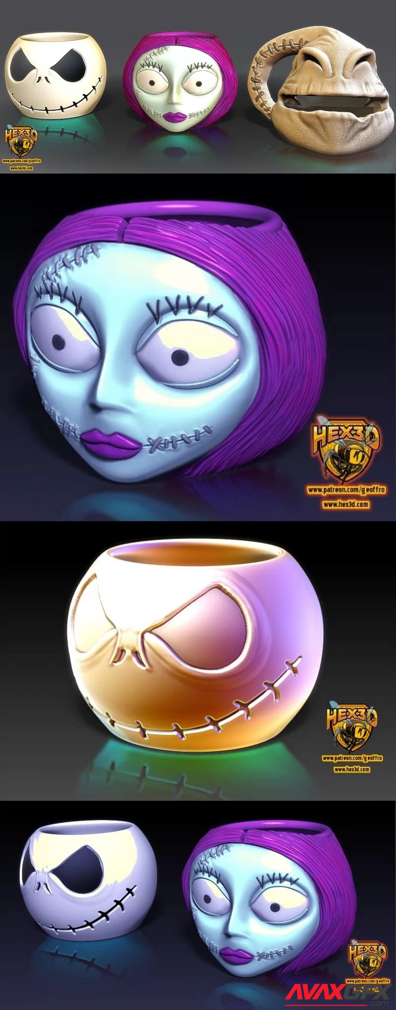 Hex3D - Ooogie Boogie Bowl and Mug