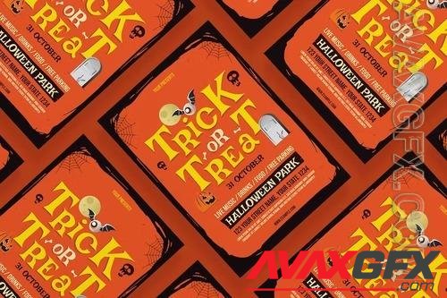Trick Or Treat Halloween Event Flyer GYNUYYN