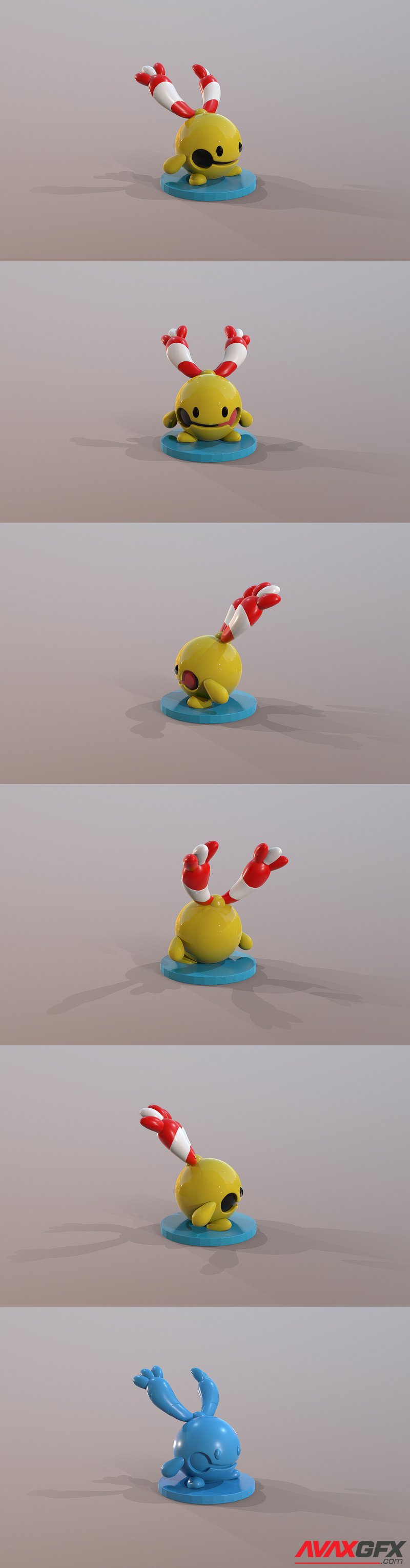 Pokemon Chingling - 3D Print Model