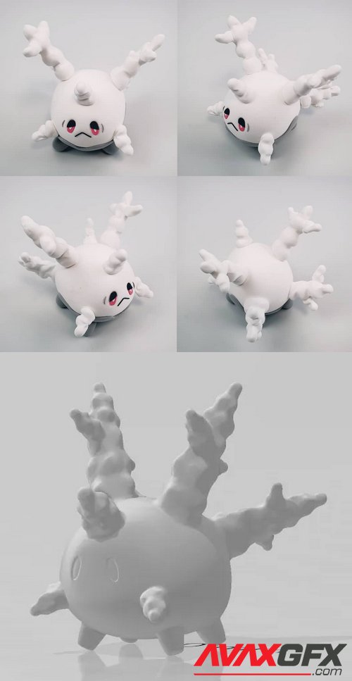 Pokemon Galarian Corsola - 3D Print Model