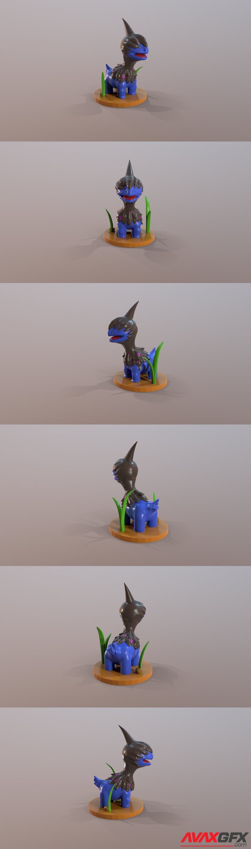 Pokemon Deino - 3D Print Model