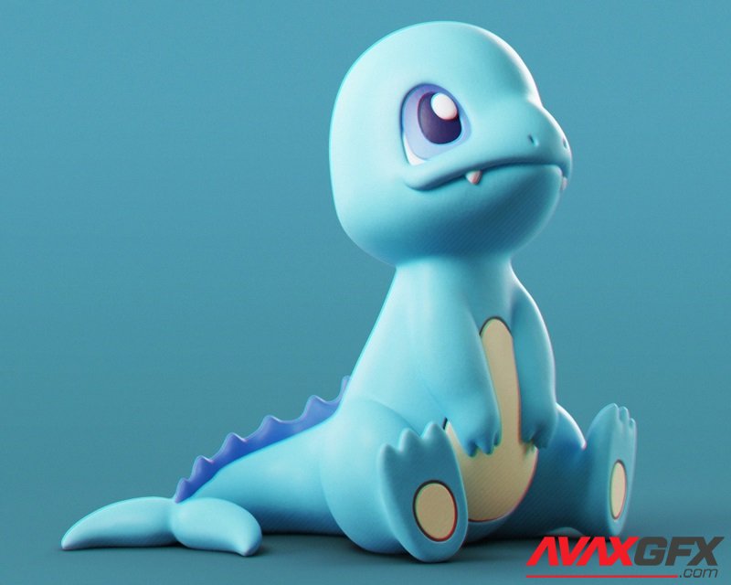 Pokemon Water Charmander - 3D Print Model