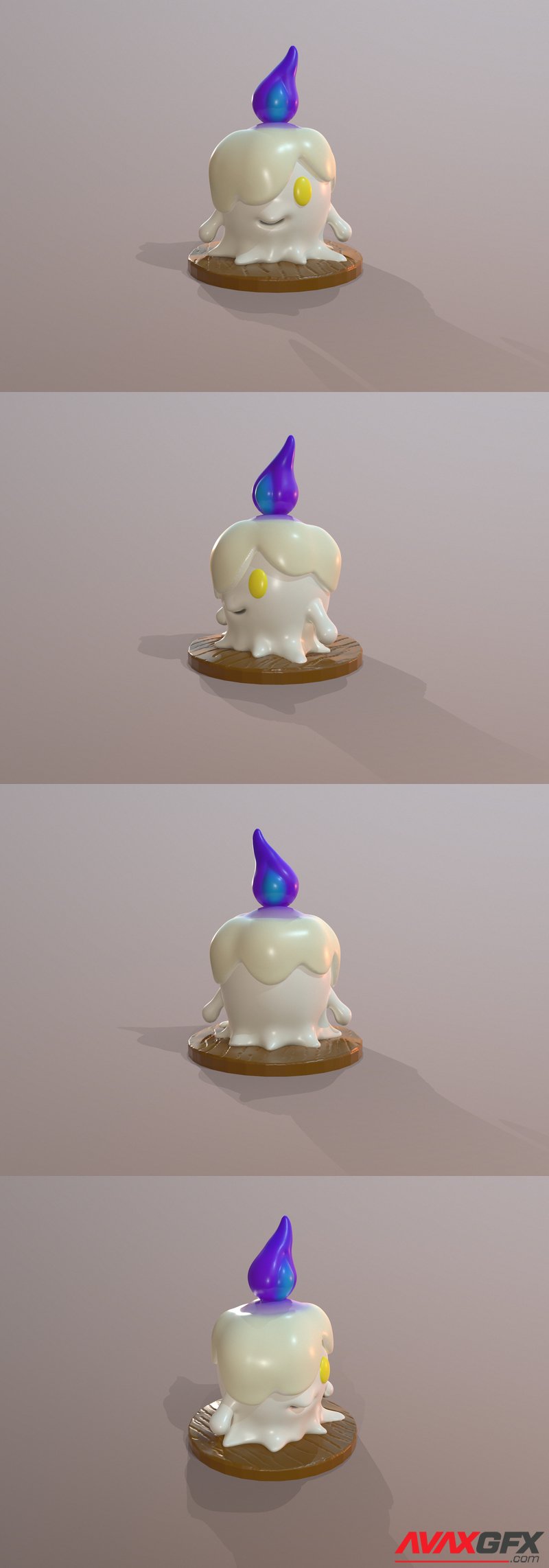 Pokemon Litwick - 3D Print Model