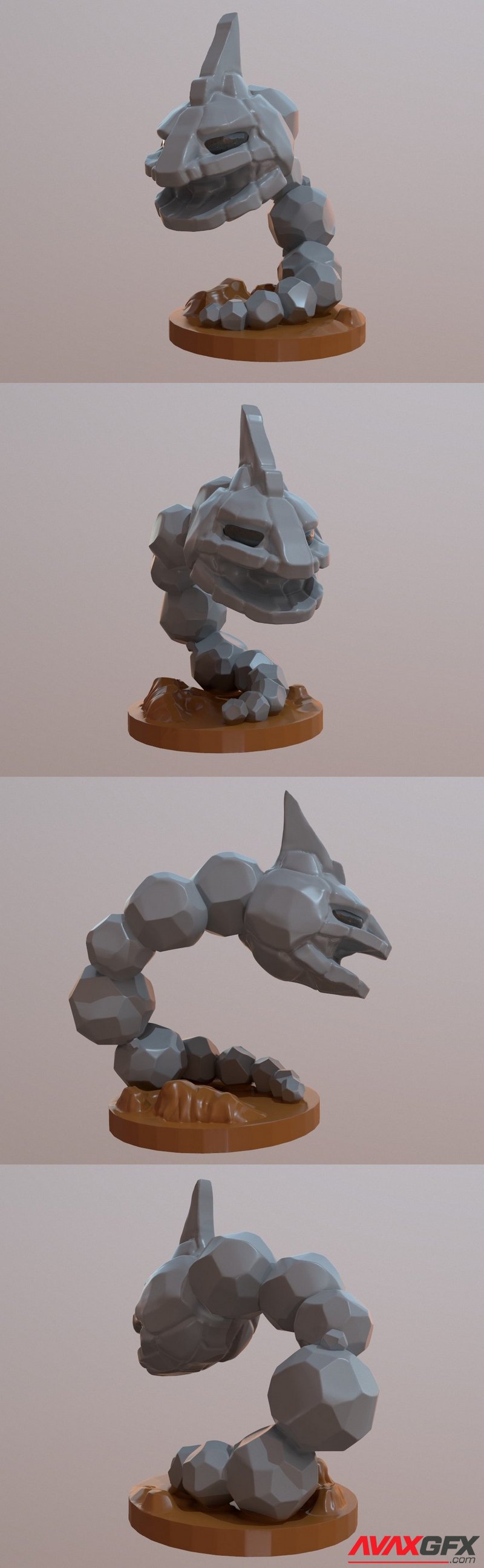 Pokemon Onix - 3D Print Model