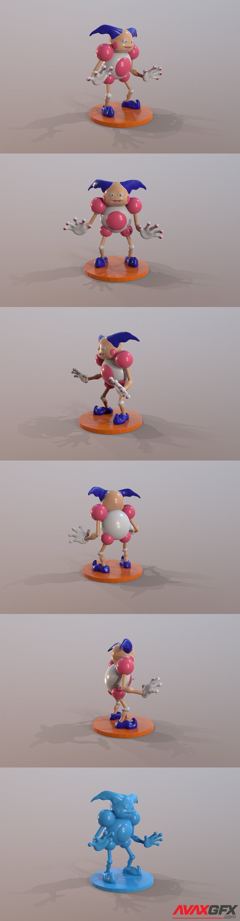 Pokemon Mr. Mime - 3D Print Model