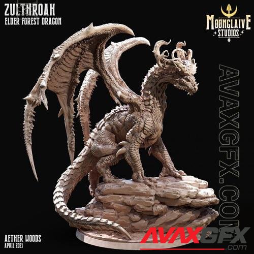 Zulthroah, the Forest Dragon 3D Print