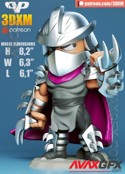 Shredder Chibi 3D Print