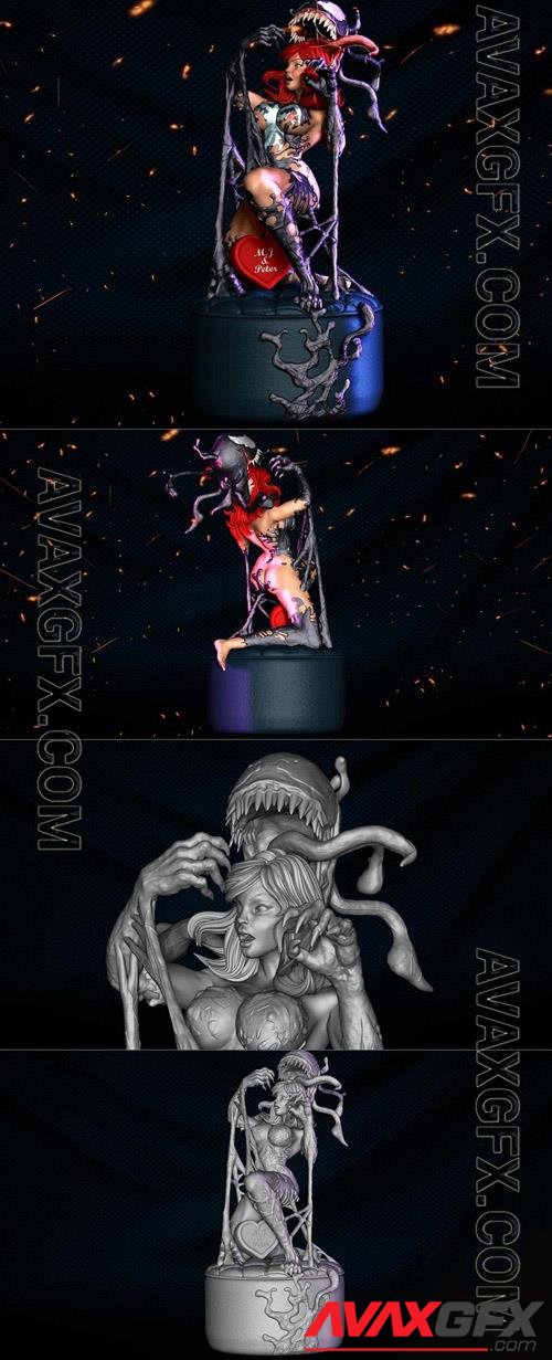 Mary Jane Venom Version 3D Print