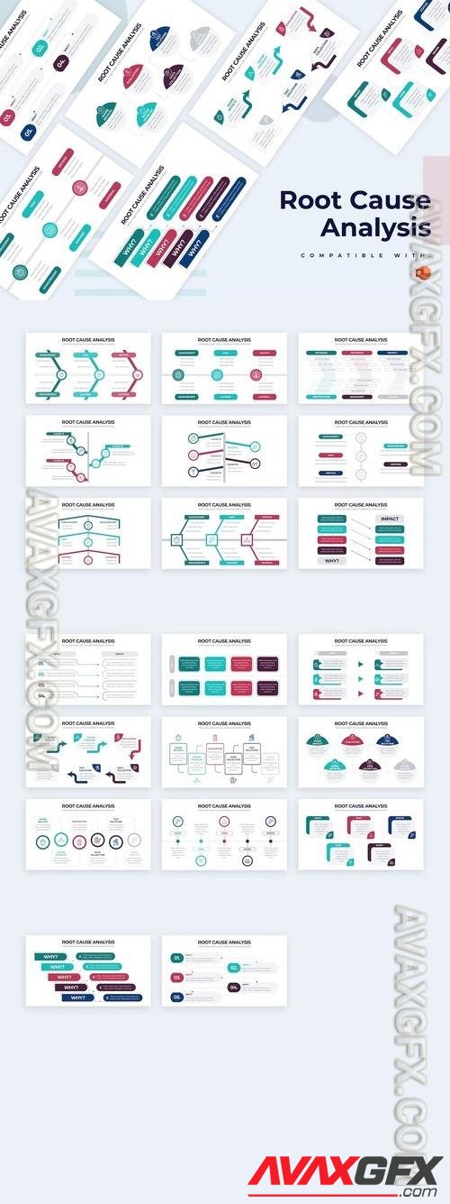 Business Root Cause PowerPoint Infographics