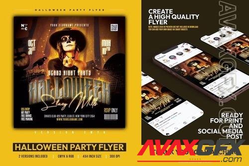 Halloween Party Flyer TEP7XLX