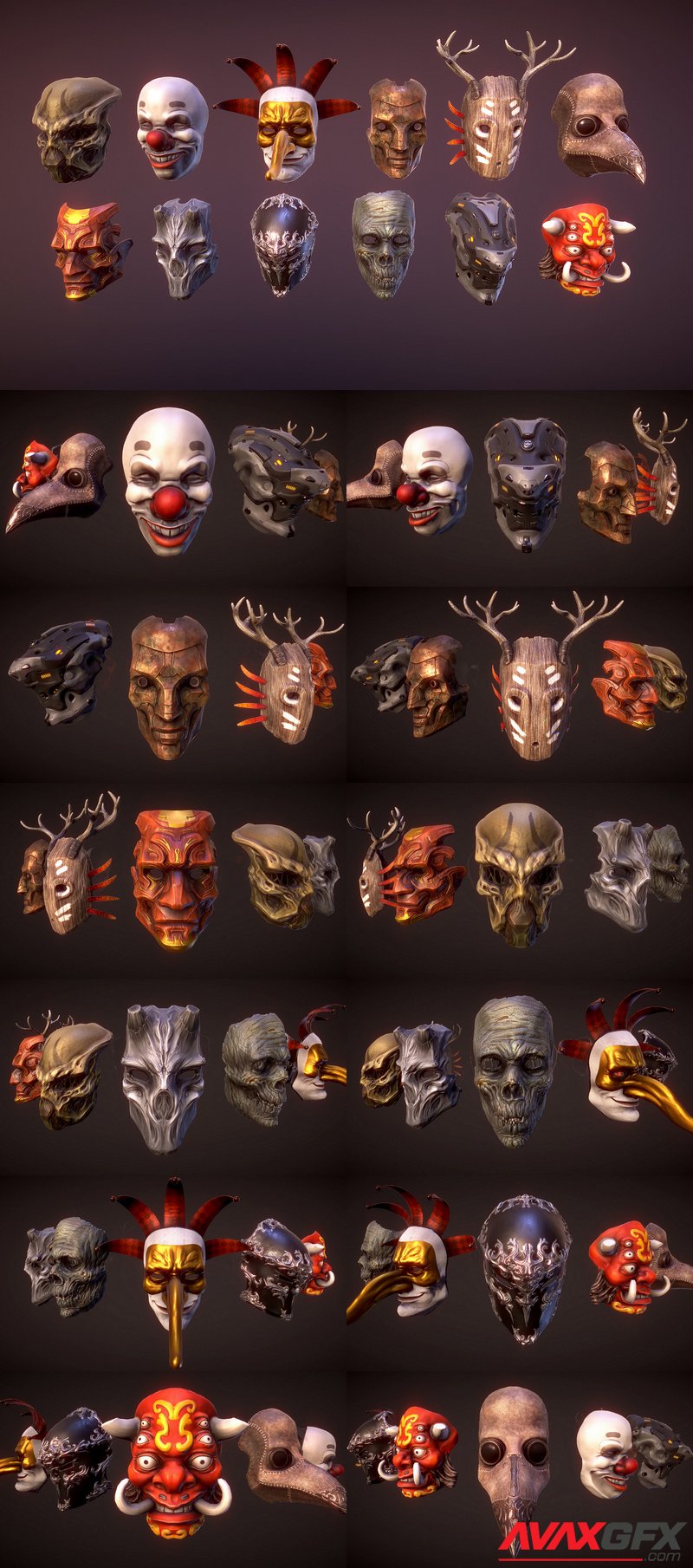 Masks pack 2