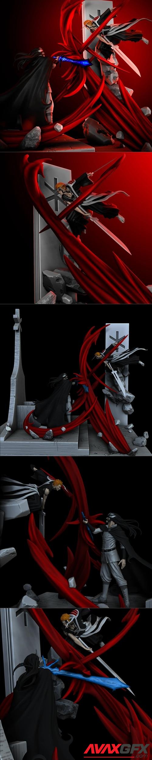 Ichigo Vs Yhwach – 3D Print