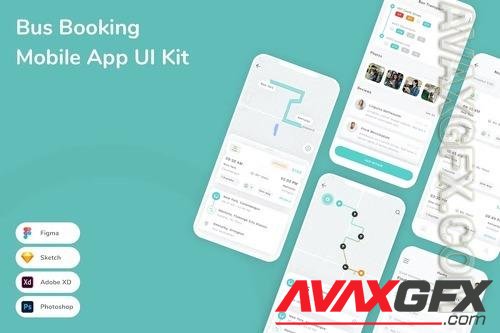 Bus Booking Mobile App UI Kit NP9DS95