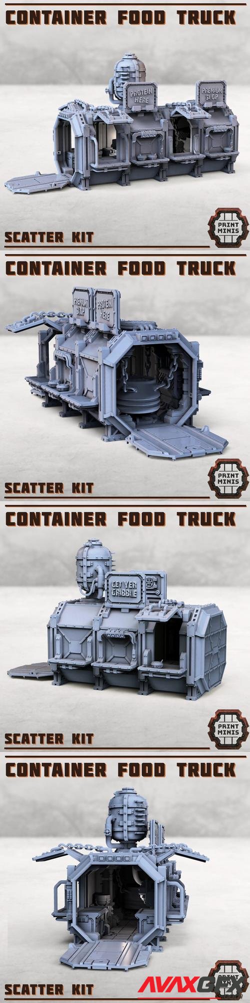 Print Minis - Container Food Truck – 3D Print