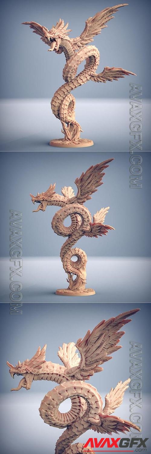 Quetzalcoatl, The Snake God 3D Print