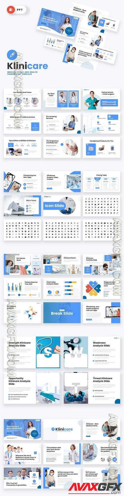 KLINICARE - Medical Clinic Powerpoint Template