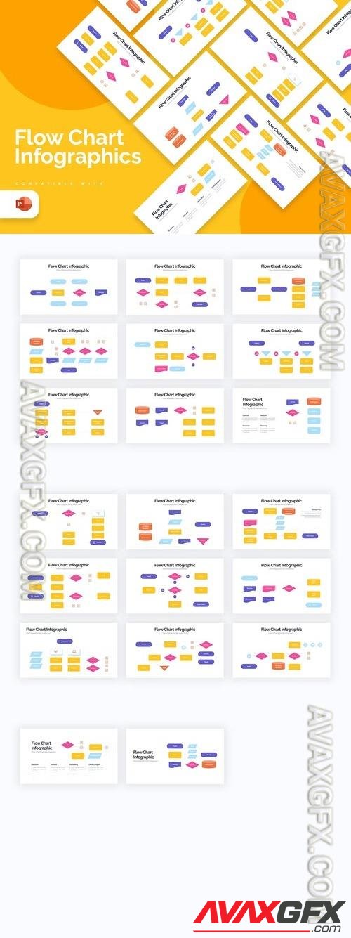 Business Flow Chart PowerPoint Infographics