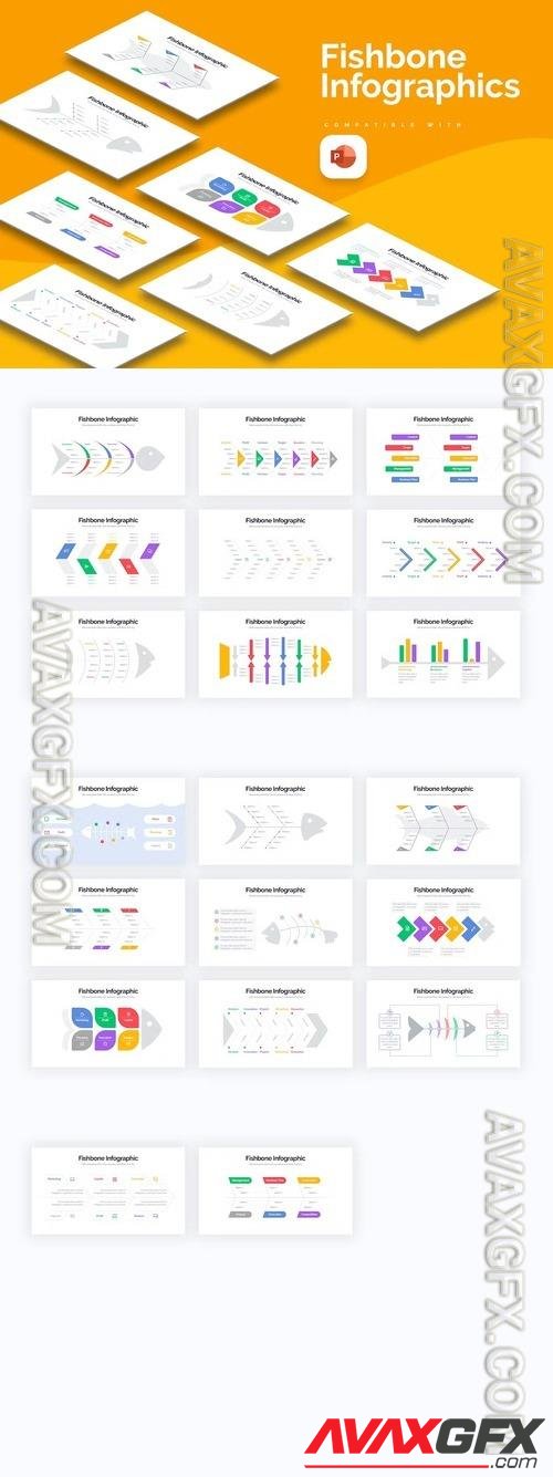 Business FishBone PowerPoint Infographics 