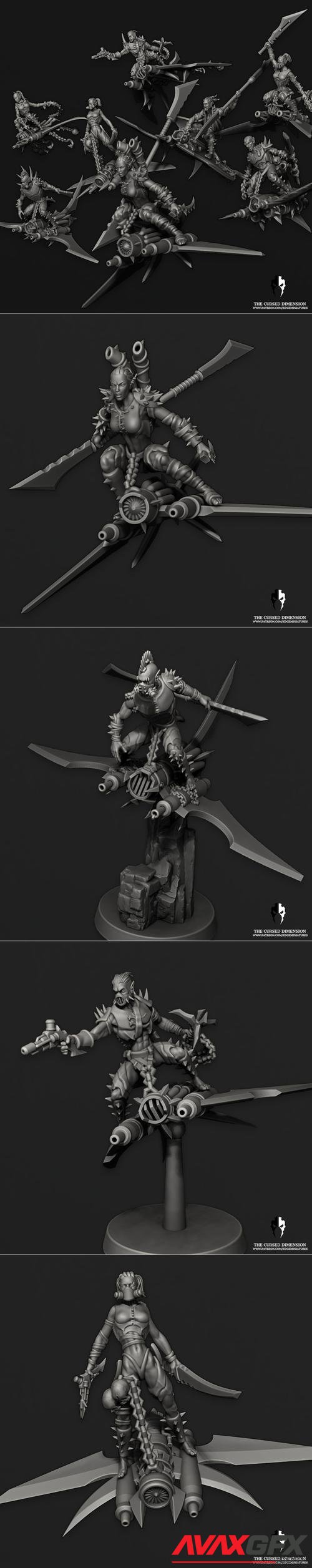 Edge Miniatures - Speed Demons – 3D Print