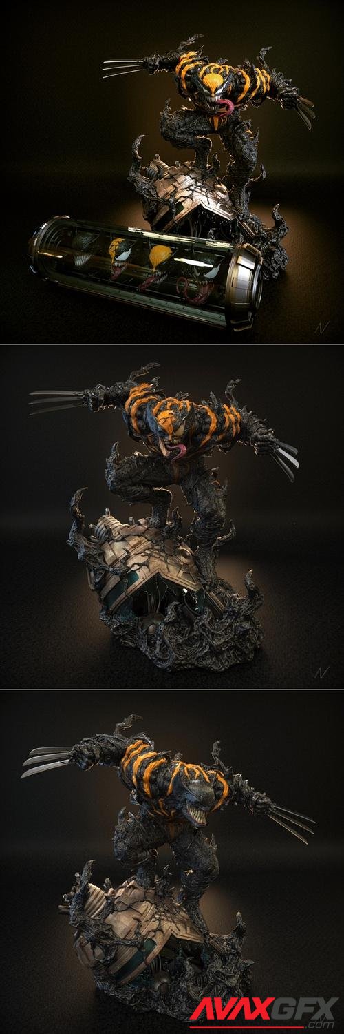 Venomized wolverine – 3D Print