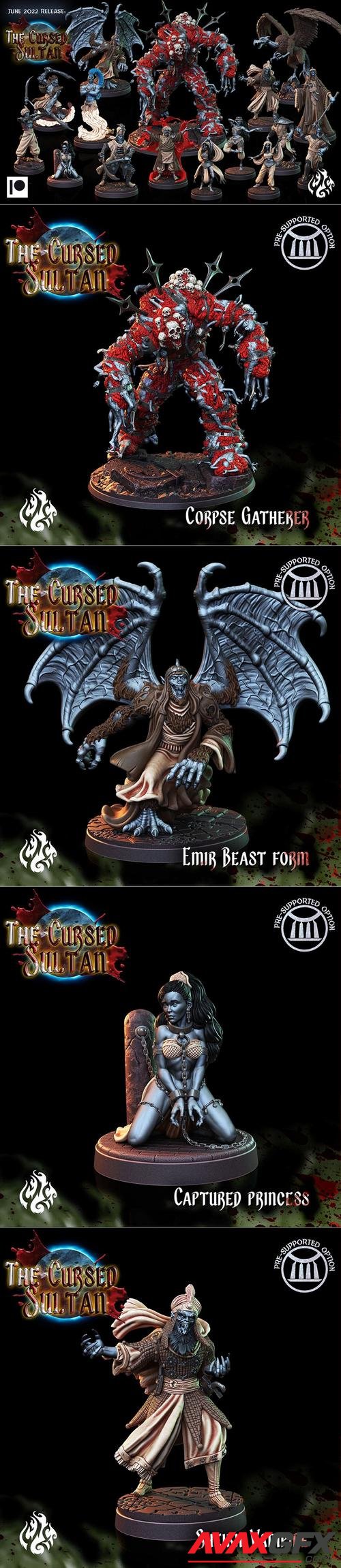 Crippled God Foundry - The Cursed Sultan June 2022 – 3D Print