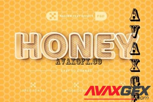 PSD Honey - Editable Text Effect - 7559343