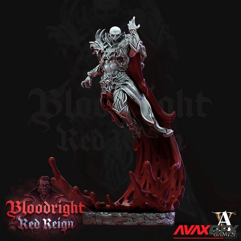 Bloodcloak Pose 1 - 3D Print Model