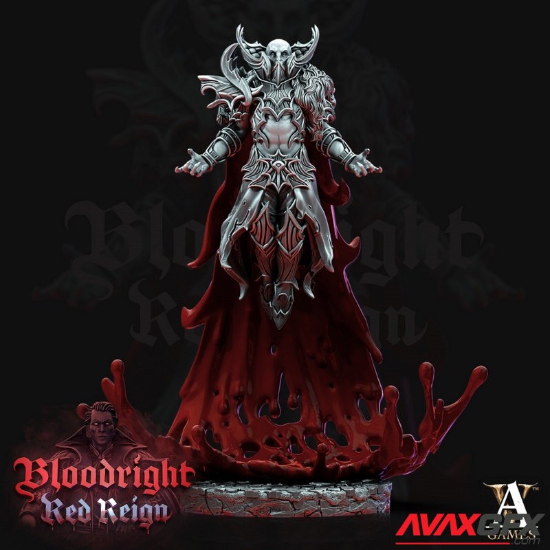 Bloodcloak Pose 3 - 3D Print Model