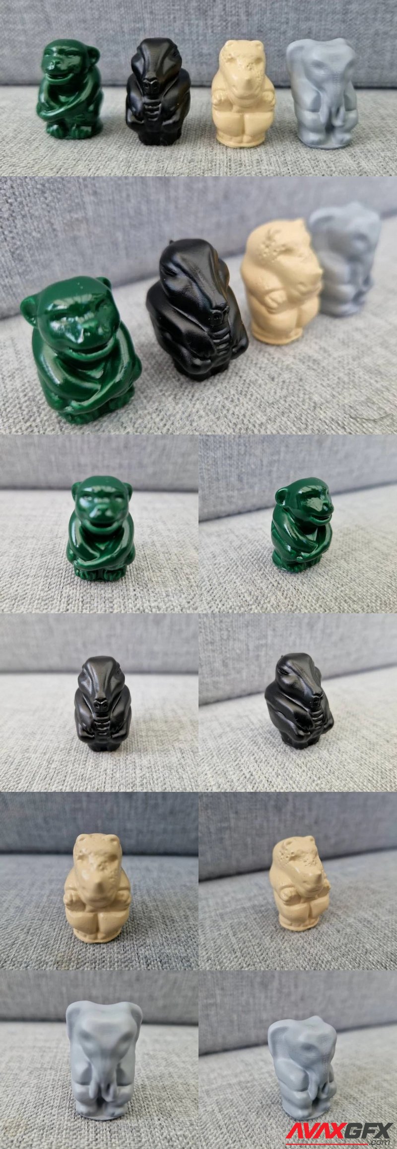 Jumanji Animals Figures - 3D Print Model