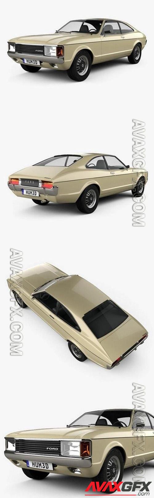 Ford Granada coupe EU 1972 3D Model