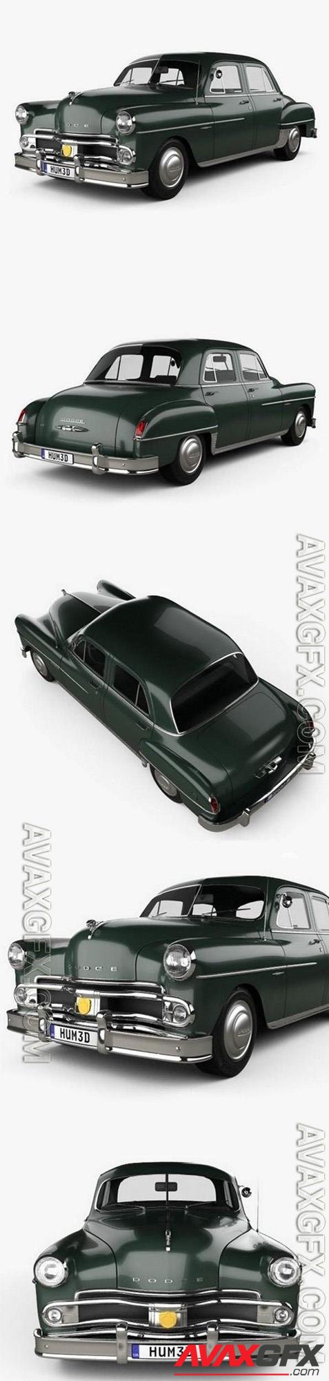 Dodge Coronet sedan 1950 3D Model