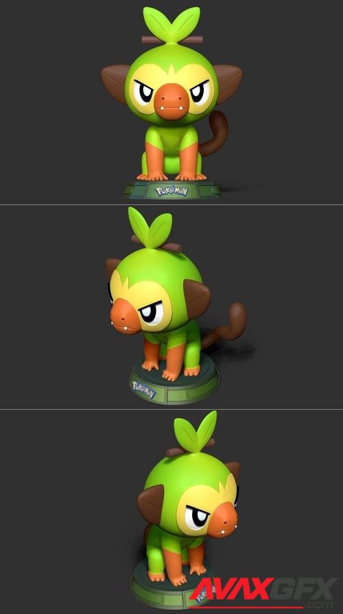 Grookey - Pokemon Fanart – 3D Print