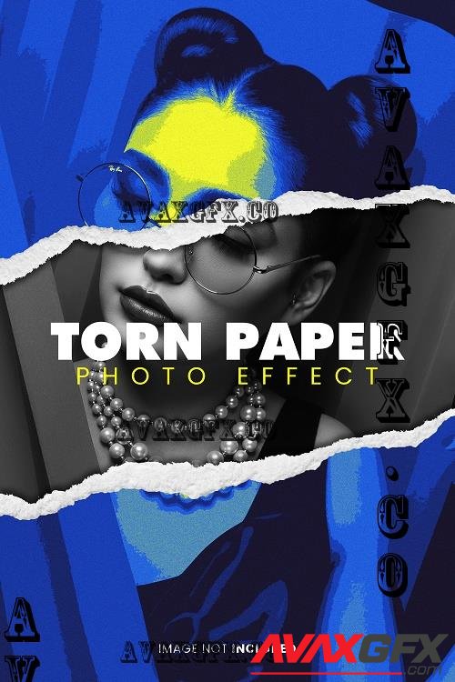 Torn Paper Photo Effect - GU2E6KJ