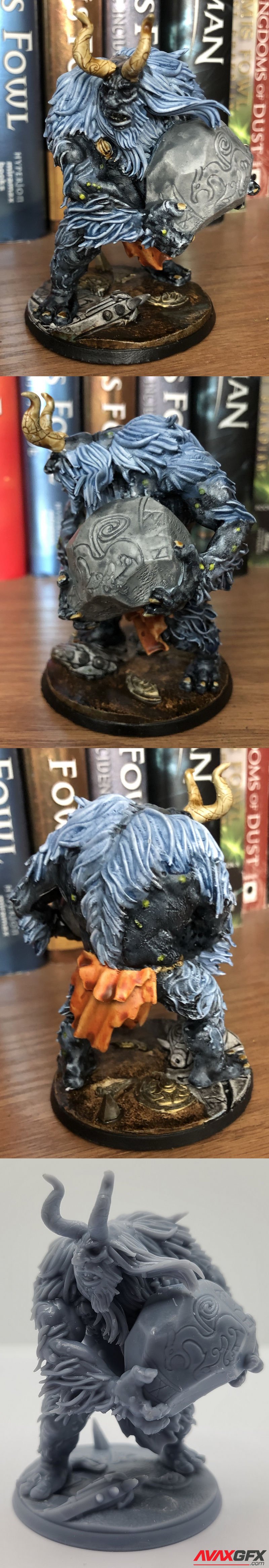 Barbarian Troll Roogarin - 3D Print Model