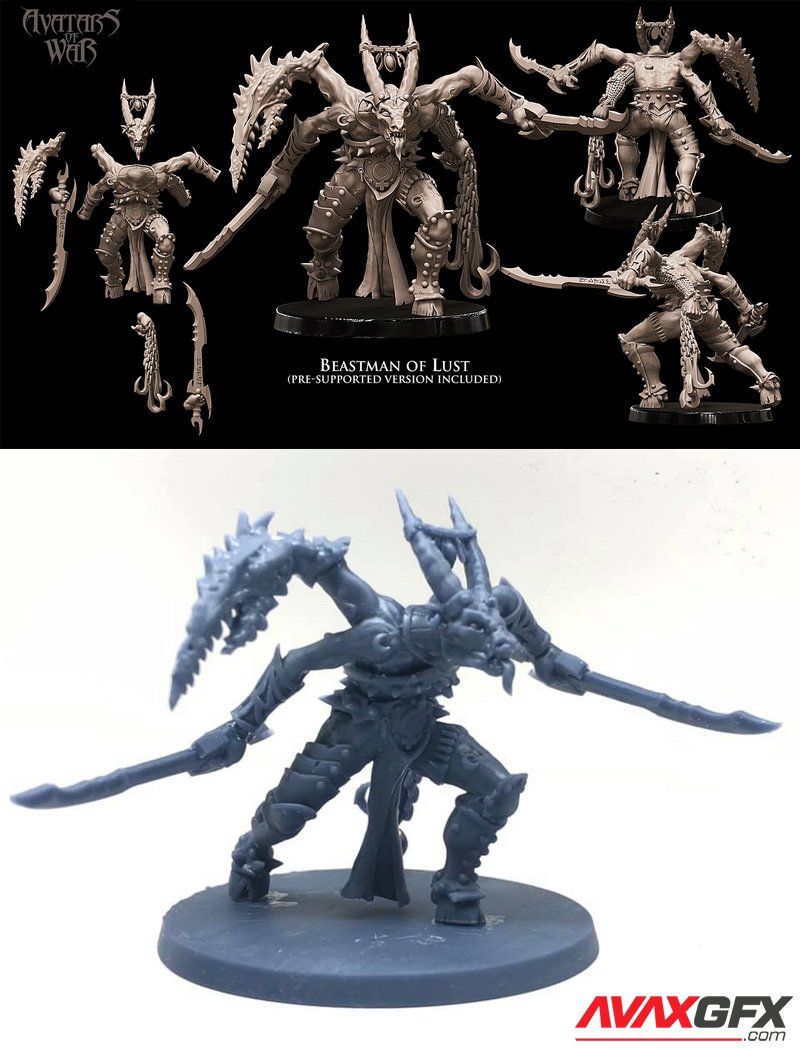 Beastman Lord of Lust - 3D Print Model
