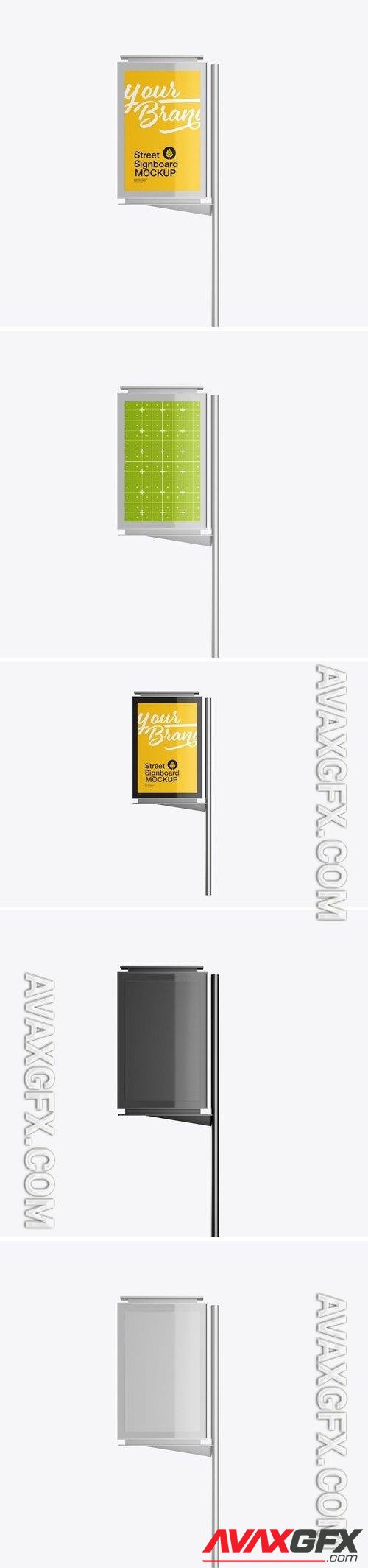 Outdoor Kiosk Advertisement Mockup GLTEDZH