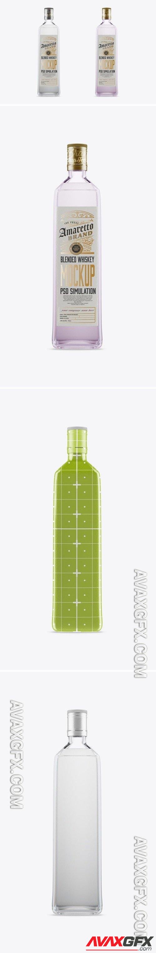 Glass Clear Liquor Bottle Mockup ZSGPEJP