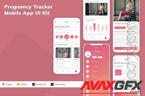 Pregnancy Tracker Mobile App UI Kit EWHA245