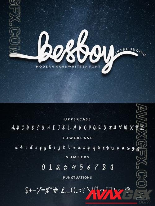 Besboy font ENAJGHQ