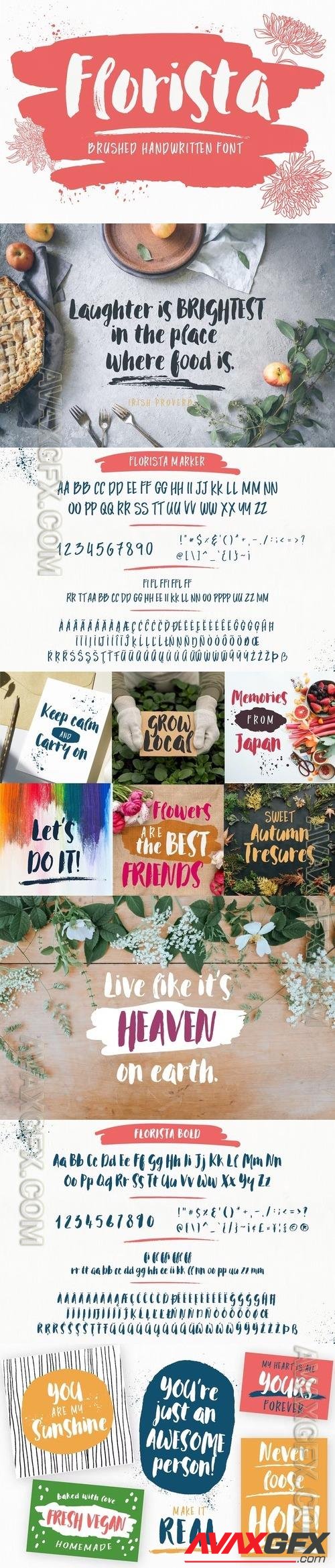 Florista Brush Font Duo MVGYJHG