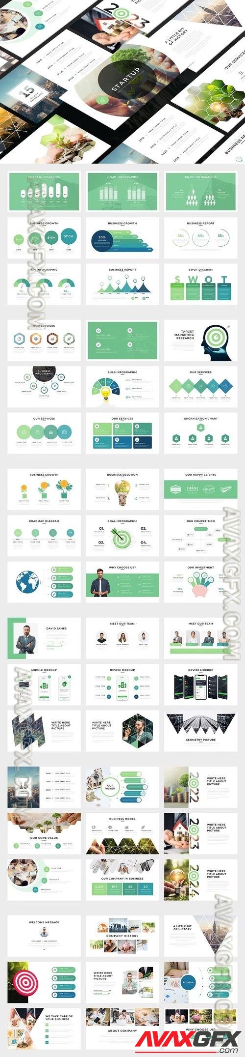 Startup - Pro Pitch Deck Powerpoint Template