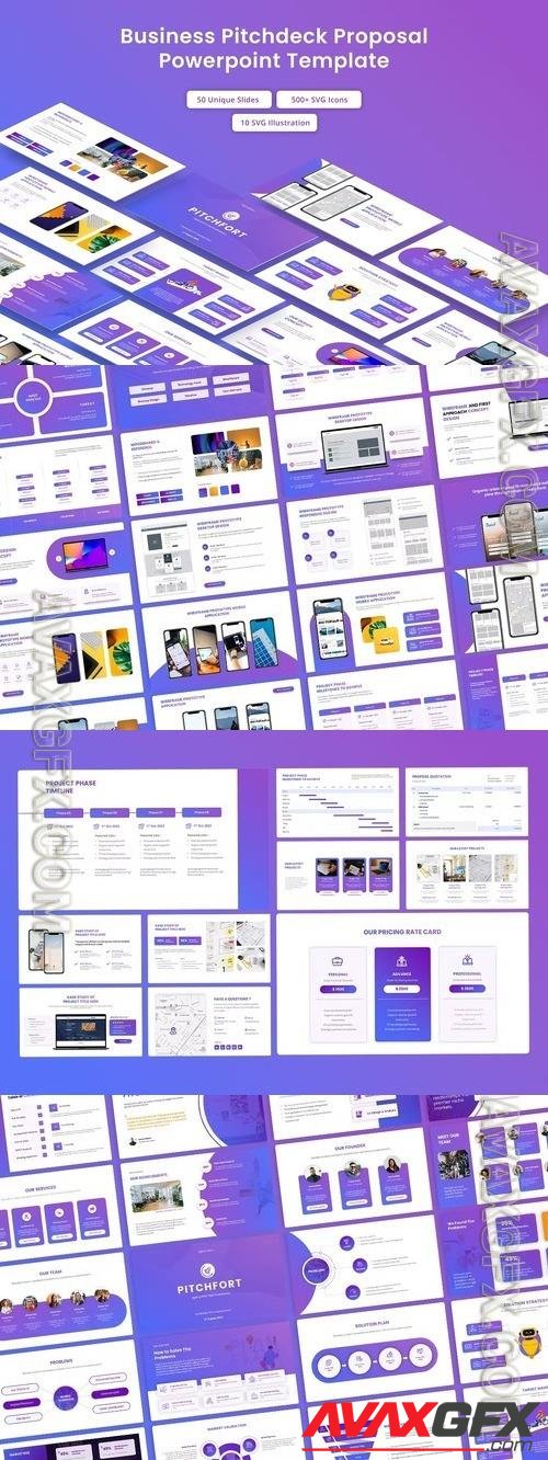 Business Pitchdeck Proposal Powerpoint Template 